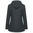 HVOBTTY Plus Size Rain Jacket for Women Lightweight Long Hooded
