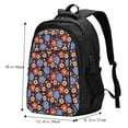 thumbnail image 5 of Wukai Leaves Flower Travel Laptop Backpack: Business Water-Resistant Bag with USB Charging Port, Ideal College Backpack for Men & Women, 5 of 6