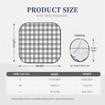 thumbnail image 3 of Wukai Gray Checkboard Car Front Windshield Sun Shade,Sun Visor Shield Block Automotive Interior Protector Blocks UV Rays-Small, 3 of 6