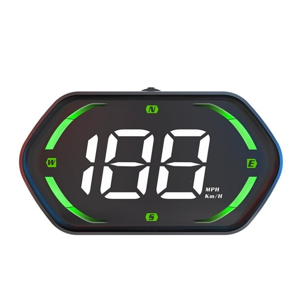 Velocímetro GPS Universal, Pantalla HUD para Coche con Pantalla Grande y Alarma de Velocidad, Pantalla de Advertencia para Todos los Vehículos.