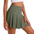 thumbnail image 6 of larppty High Waisted Tennis Skirt for Women Skorts Skirts with Pockets Casual Modest Long Golf Athletic Running（AG， M）, 6 of 8