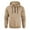 Khaki #03, variant on Dwralegc Men's Fashion Hoodies Fleece Long Sleeved Pullover Hoodie Casual Zip-Up Drawstring Hooded Sweatshirt Fall Trendy Solid Color Hoody Top with Kangaroo Pockets Light Green XL