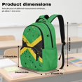 thumbnail image 6 of Bulopur Jamaica Flag Kids School Backpack Set 4 Pcs Breathable Lightweight Kids School Bag with Lunch Box, Pencil Case and Water Bottle Cover for Kids, 6 of 7