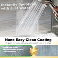 thumbnail image 2 of Sunrinx 56–60" W x 76" H Frameless Soft-Close Single Sliding Glass Shower Door, Tempered Glass Shower Door with Explosion-Proof Coating for Bathroom Brushed Nickel, 2 of 12