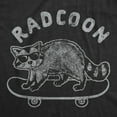 thumbnail image 2 of Mens Radcoon T Shirt Funny Rad Raccoon Cool Skateboard Graphic Novelty Tee Graphic Tees, 2 of 9