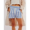 thumbnail image 2 of Women Y2K Striped Shorts Elastic Waist Cute Pajama Boxer Shorts Summer Lounge Pj Sleep Short Bottom Sleepwear Streetwear, 2 of 7