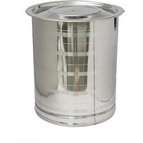 Silver Stainless Steel Corrosion Resistant Drum For Storing Water Or Any Item 30 Liters - Heavy Grade Steel & Leak Proof