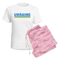 thumbnail image 6 of CafePress - Pro Ukraine Pride Ukrainian Flag ??????? Pajamas - Women's Short Sleeve Print T-Shirt and Pants Light Cotton Pajama Set, 6 of 7