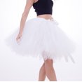 thumbnail image 2 of DuoJiaJ Tutu Skirts for Women Layered Adult Elastic Ballet Skirt Classic Vintage Princess Puffy Skirt,White One Size, 2 of 4