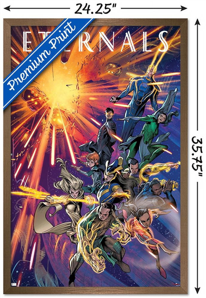 Marvel Eternals - Immortals Walk Comic Wall Poster, 22.375" x 34", Framed