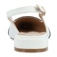 thumbnail image 4 of Journee Womens Bertie Sling Back Two Tone Pointed Toe Flats, 4 of 10