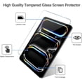 thumbnail image 3 of ProCase Screen Protector for iPad Pro 13 Inch(M4)/ iPad Air 13 Inch(M2) 2024 Tempered Glass Screen Saver Protective Film Guard -2 Pack, 3 of 6