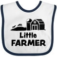 thumbnail image 3 of Inktastic Little Farmer Barn, Silo and Cows Boys or Girls Baby Bib, 3 of 4