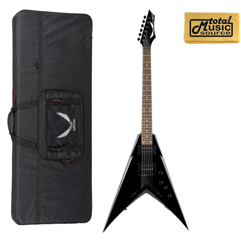 Dean Dave Mustaine V Classic Black Electric Guitar WITH CASE ,VMNTX CBK