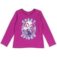thumbnail image 5 of Marvel Spidey and His Amazing Friends Spider-Man Miles Morales Ghost-Spider Little Girls 2 Pack Long Sleeve T-Shirts Toddler to Big Kid, 5 of 5