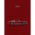 thumbnail image 3 of Rogan, Mark 12x14 Black Modern Framed Museum Art Print Titled - Mustang Fastback 65, 3 of 5