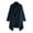 Dark Blue, variant on BAETEUY Men Cloak Coat with High Collar - Long Sleeve Street Style Windbreaker
