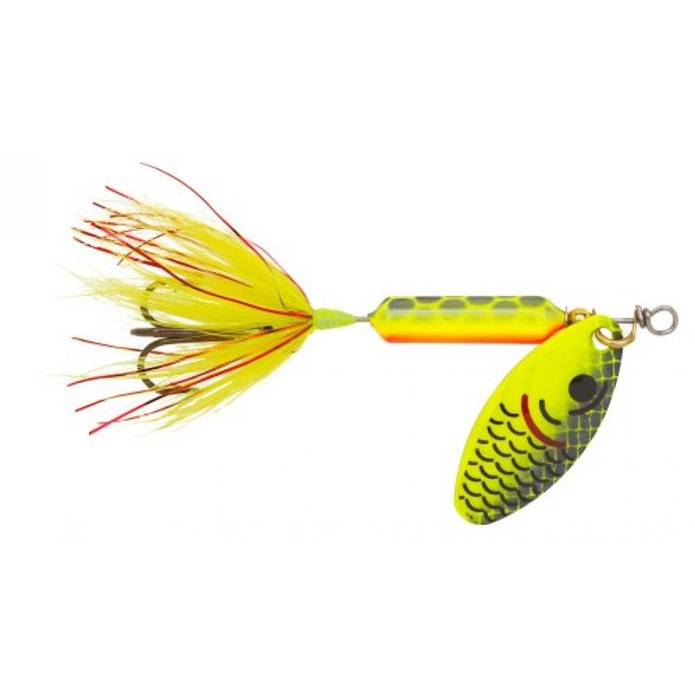 Yakima Bait Wordens Original Rooster Tail Spinner Lure, Tinsel Fire