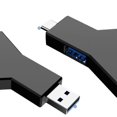 thumbnail image 2 of 3-port Splitter Hub Usb Hub (2 Usb 2.0 + Usb 3.0), Usb 3.0 Hub Mini Portable Usb Adapter Multi-color Optional, 2 of 5