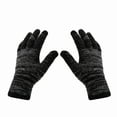 thumbnail image 6 of CYSFASHION Scarf for Women 3 Piece Winter Gloves Men Fall Fashion Must Haves Men's Touchscreen Ear Warmer Caps Fleece Black Beanie, 6 of 7