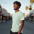 thumbnail image 4 of Dalix Lil Matcha Embroidered Cotton Tee Lightweight Jersey Mens in Sage XL X-Large, 4 of 5