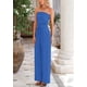 thumbnail image 4 of Conjunto Coordinado PRETTYGARDEN Top Tubo y Pantalones de Pierna Ancha Azul XXL, 4 of 8