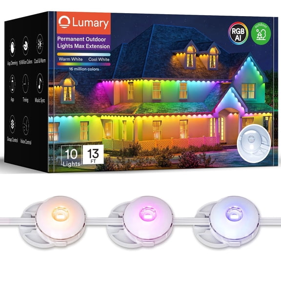 Lumary 13ft White String Light Extension Cord