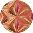 thumbnail image 1 of Ahgly Company Tapis Rond Lavable en Machine Intérieur Transitionnel Orange, 7 Pieds Rond, 1 of 7