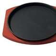 thumbnail image 1 of pitrice Cast Iron Steak Plate Sizzling for Household Restaurant Serving Kitchen 21cm, 1 of 9