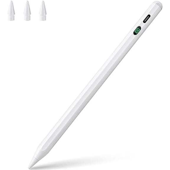 Stylus Pen for ipad, Active Pencil with Digital Display Indicator, Palm Rejection Tilt Sensor, Pen for Apple Compatible with 2018-2022 iPad Pro 11"/12.9", iPad 10/9/8/7/6, iPad Mini 5/6,iPad Air3/4/5