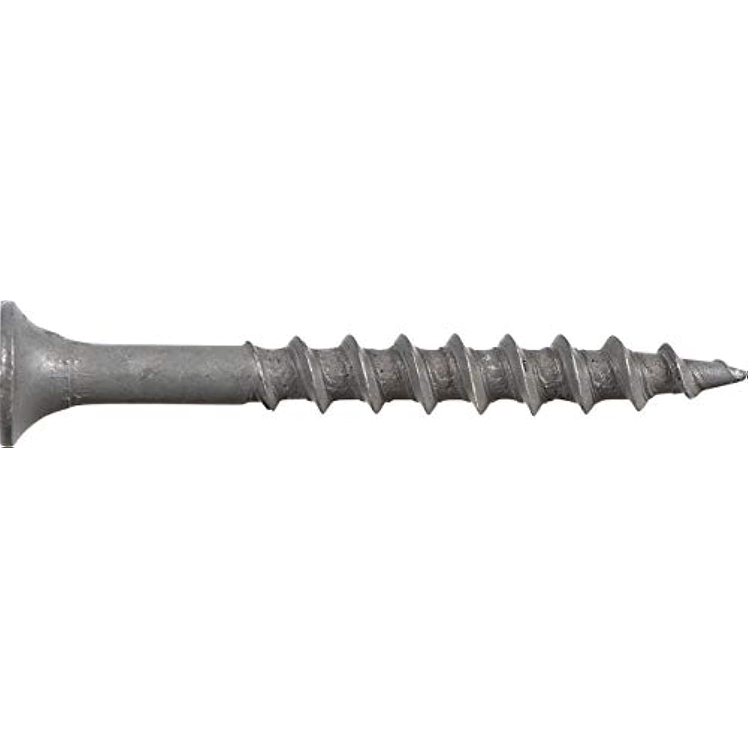 Fas-n-Tite Deck and Fence Wood Screws, #8 x 1-5/8", Steel, Epoxy, Phillips, Gray, 75 pack