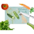 thumbnail image 2 of Caroline's Treasures Welcome Friends Fawn Great Dane Natural Ears Glass Cutting Board Large, 2 of 2
