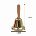 thumbnail image 2 of Wooden Handle Hand Call Bell for Events and Gatherings, 2 of 5