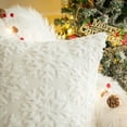 thumbnail image 2 of Sanmadrola Christmas Snowflake Decorative Throw Pillow Covers Set of 2, 18"x18" Soft Fluffy Pillowcases for Home Décor, Boho Pillow Covers Winter Holiday Cushion Cases for Couch Bedroom Living Room, 2 of 9