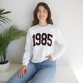 thumbnail image 7 of 1985 Birth Year Birthday Sweatshirt, Gifts, Crewneck, 7 of 7