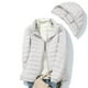 thumbnail image 4 of Parkas de manga larga para mujer, chaqueta de plumón con capucha, estilo coreano, corta, talla extra grande, chaqueta cálida de plumón blanca, abrigo para mujer, 4 of 8