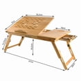thumbnail image 2 of Support pour Ordinateur Portable en Bambou / Support pour Ordinateur Portable - Hauteur et Angle Réglables, 2 of 5