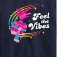 thumbnail image 3 of Trolls - Feel The Vibes Poppy - Toddler & Youth Crewneck Fleece Sweatshirt, 3 of 5