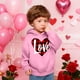 thumbnail image 5 of Sudadera con capucha y estampado de corazón de San Valentín, sudadera de manga larga para niños y niñas, chaqueta para niñas de talla mediana y grande., 5 of 7