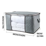 90L Large Storage Bags, 1 Pack Clothe Storage Bins Foldable Closet Organizer Storage Containers With Handles Thick Fabric For Clothing, Blanket, Comforters