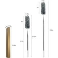 thumbnail image 3 of Microfiber Duster with Extension Pole(Stainless Steel)100 inches, with Bendable Head, Duster for Cleaning High Ceiling Fan, Interior Roof, Cobweb, 3 of 6