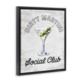 thumbnail image 2 of Stupell Industries Mid-Century Dirty Martini Social Club Black Floating Frame Canvas Art, 17 x 21, by Lettered and Lined, 2 of 8
