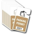 thumbnail image 6 of 100 Pack Green Rear View Mirror Parking Permits - 2.75"x4.75" - Numbered Hang Tags - Sequentially Numbered - Durable - Reusable - Parking Passes - Rydin, 6 of 8