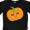 thumbnail image 4 of Inktastic Smiling Pumpkin, Halloween, Orange Pumpkin Boys or Girls Long Sleeve Baby Bodysuit, 4 of 5