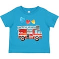 thumbnail image 3 of Inktastic Valentine's Day Fire Truck with Hearts Boys or Girls Toddler T-Shirt, 3 of 5