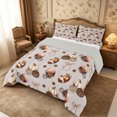 thumbnail image 3 of Erosebridal Football Pumpkin King Size Comforter Sets 3pcs,Fall Game Comforters King Size,Grey,Reversible,1 Comforter and 2 Pillowcases, 3 of 6
