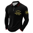 thumbnail image 4 of Polo Shirts for Men Long Sleeve Shirt Outdoor Mens Pullover Streetwear for Us.250 Years Tops, 4 of 4