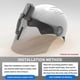 thumbnail image 5 of Rechargeable Motorcycle Helmet Wiper Universal Waterproof helmet windshield wiper Compatible with most visor, 5 of 5