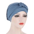 thumbnail image 1 of Head Scarf Solid Color Braid Headdress Brimless Pure Color Turban Cap Party Accessories, 1 of 10