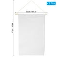 thumbnail image 2 of Uxcell 17" Length Enamel Pin Display Banner Blank Canvas Pin Banner White 2 Pack, 2 of 5
